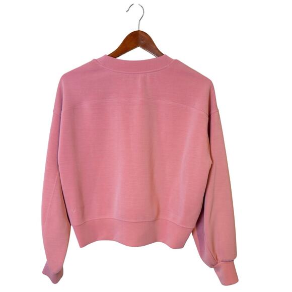 Lululemon Softstreme Perfectly Oversized Pink Cropped Crew Size 2 - Picture 4 of 7